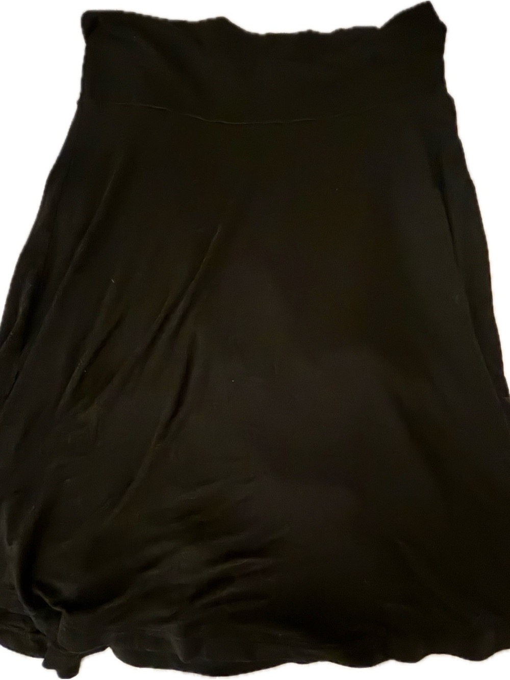 GAP Vintage Black A-Line Fold -Over Flowy Skirt